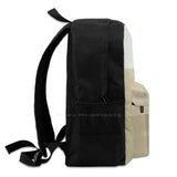 Pastel Squares Laptop Backpack Abstract Geometric Beige
