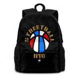 Streetballnycrwb Backpack For Student School Laptop Travel Bag Basketball