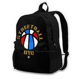 Streetballnycrwb Backpack For Student School Laptop Travel Bag Basketball