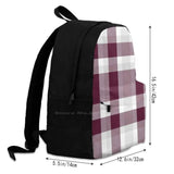 Garden City High School Plaid Backpack