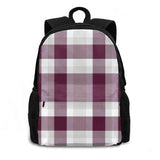 Garden City High School Plaid Backpack