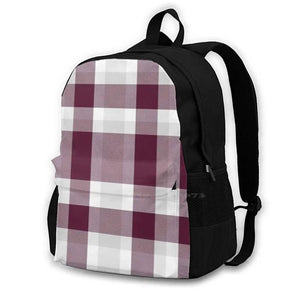 Garden City High School Plaid Backpack