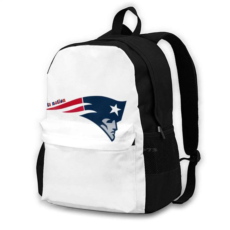 Pats Nation Backpack For Student School Laptop Travel Bag Patriots