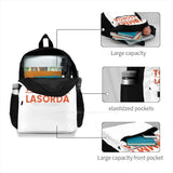 Lasorda Backpack RIP Tribute Dodger Student School Laptop Travel Bag