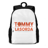 Lasorda Backpack RIP Tribute Dodger Student School Laptop Travel Bag