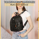 Clear Mini Backpack Transparent Travel School Bag for Girls Child Mochila