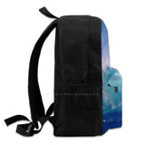 Hawaiian North Shore Wave Backpack for School Laptop Travel Bag