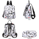 Waterproof Oxford Girl Backpack for School Anti-Theft Bag