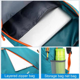 Foldable Outdoor Backpack with Large Capacity Mesh Pocket