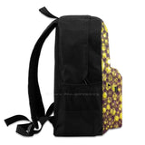 Foam Bubbles Microscope 40X Laptop Bagpack Yellow Ink Dye Purple Pink