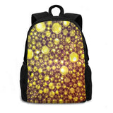 Foam Bubbles Microscope 40X Laptop Bagpack Yellow Ink Dye Purple Pink