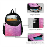 Purple Pink Foam Bubbles Microscope 40X Backpack Student School Laptop Travel