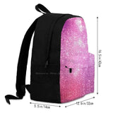 Purple Pink Foam Bubbles Microscope 40X Backpack Student School Laptop Travel
