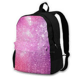 Purple Pink Foam Bubbles Microscope 40X Backpack Student School Laptop Travel