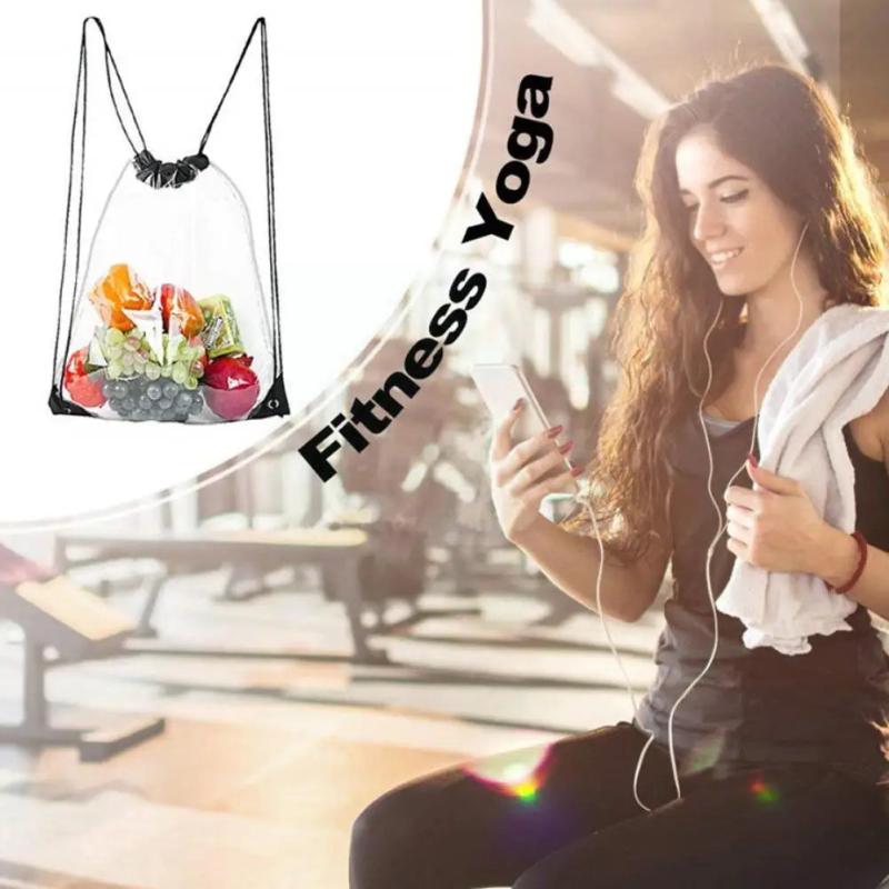 Waterproof Drawstring Wash Bag Travel Storage School Sports Backpack