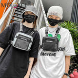 Adjustable Chest Rig Bag Outdoor Hip Hop Travel Waistcoat Bags