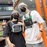 Adjustable Chest Rig Bag Outdoor Hip Hop Travel Waistcoat Bags