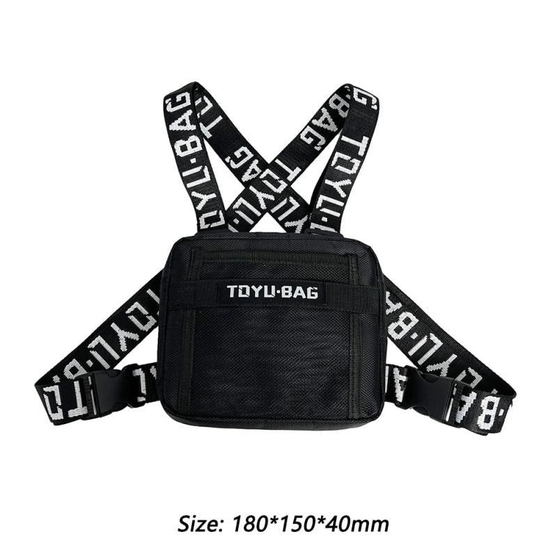 Adjustable Chest Rig Bag Men Women Vest Fanny Pack Hip Hop Streetwear