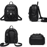 Women's Small Shoulder Bags Soft Leather Ladies Backpack Multifunctional