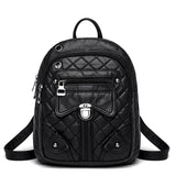 Women's Small Shoulder Bags Soft Leather Ladies Backpack Multifunctional