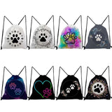 Women's Drawstring Pocket School Book Bags Casual Travel Eco Backpack