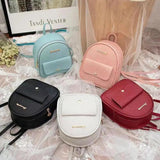 Mini PU Leather Women's Backpack School Backpacks