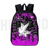 Lil Peep Backpack Women Student Schoolbag Print Hip Hop Teenage Girls Cosmetic B