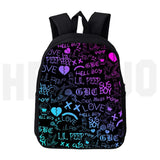 Lil Peep Backpack Women Student Schoolbag Print Hip Hop Teenage Girls Cosmetic B