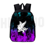 Lil Peep Backpack Women Student Schoolbag Print Hip Hop Teenage Girls Cosmetic B