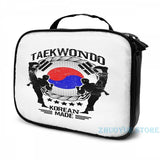 Taekwondo Martial Art Sport Kick Shirt USB Charge Backpack Men School Bags