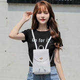 Women's PU Leather Ostrich Pattern Backpack