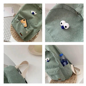 Girls' Corduroy High School Backpack