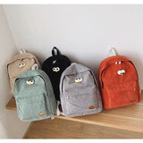Girls' Corduroy High School Backpack