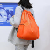 Solid Sports Backpack Water Repellent Fabric Travel Backpack