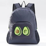 Avocado Pattern Outdoor Daypack Lightweight Foldable Travel Backpack