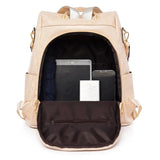 Vintage PU Leather Backpack Crocodile Pattern Shoulder Bag Women Style