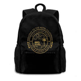 Vintage California Hotel Tower Backpack