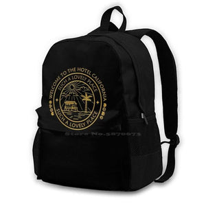 Vintage California Hotel Tower Backpack