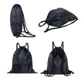 Polyester Drawstring Backpack for Students Men Women