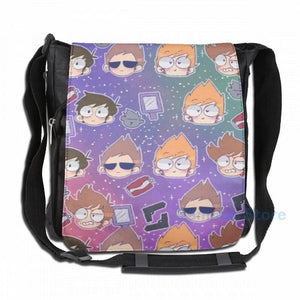 Funny Eddsworld USB Charge Backpack School Travel Laptop Bag