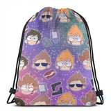 Funny Eddsworld USB Charge Backpack School Travel Laptop Bag