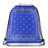 Funny Graphic Print Bandana USB Charge Backpack for Men and Women