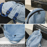 Wehyah Unisex Canvas Backpack Men Women Rucksack Schoolbag Travel Bag ZY001