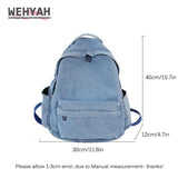 Wehyah Unisex Canvas Backpack Men Women Rucksack Schoolbag Travel Bag ZY001