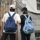 Wehyah Unisex Canvas Backpack Men Women Rucksack Schoolbag Travel Bag ZY001