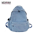 Wehyah Unisex Canvas Backpack Men Women Rucksack Schoolbag Travel Bag ZY001