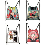 Spy X Family Drawstring Bag Loid Anya Casual School Backpack
