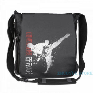 Funny Graphic Taekwondo USB Charge Backpack for School and Travel