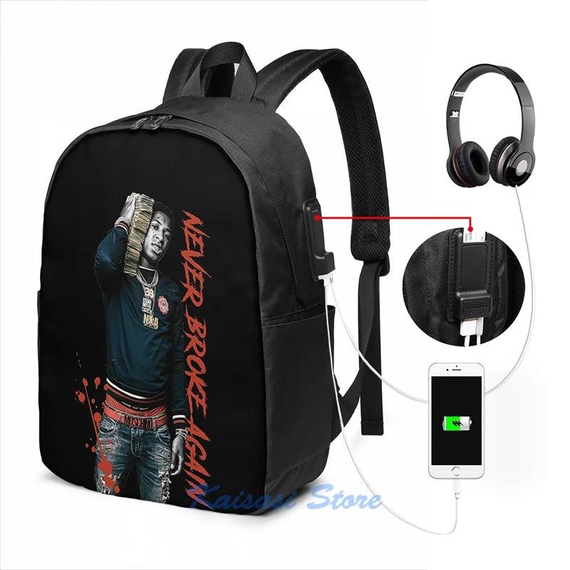 Youngboy - Never Broke Again Backpack with USB Charge