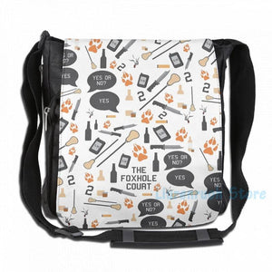 Funny Foxhole Court Pattern USB Charge Backpack Men School Women Bag